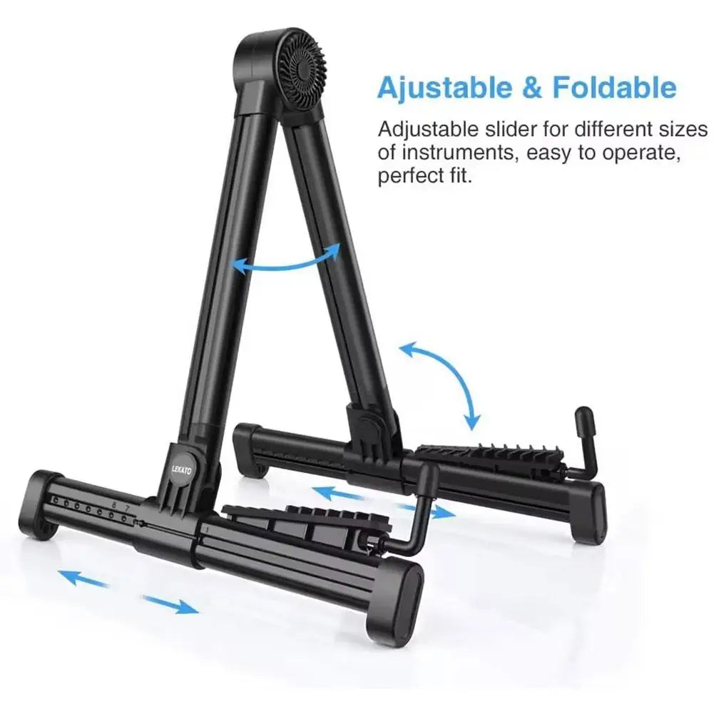 Foldable ABS Floor Stand for Compatible Guitars