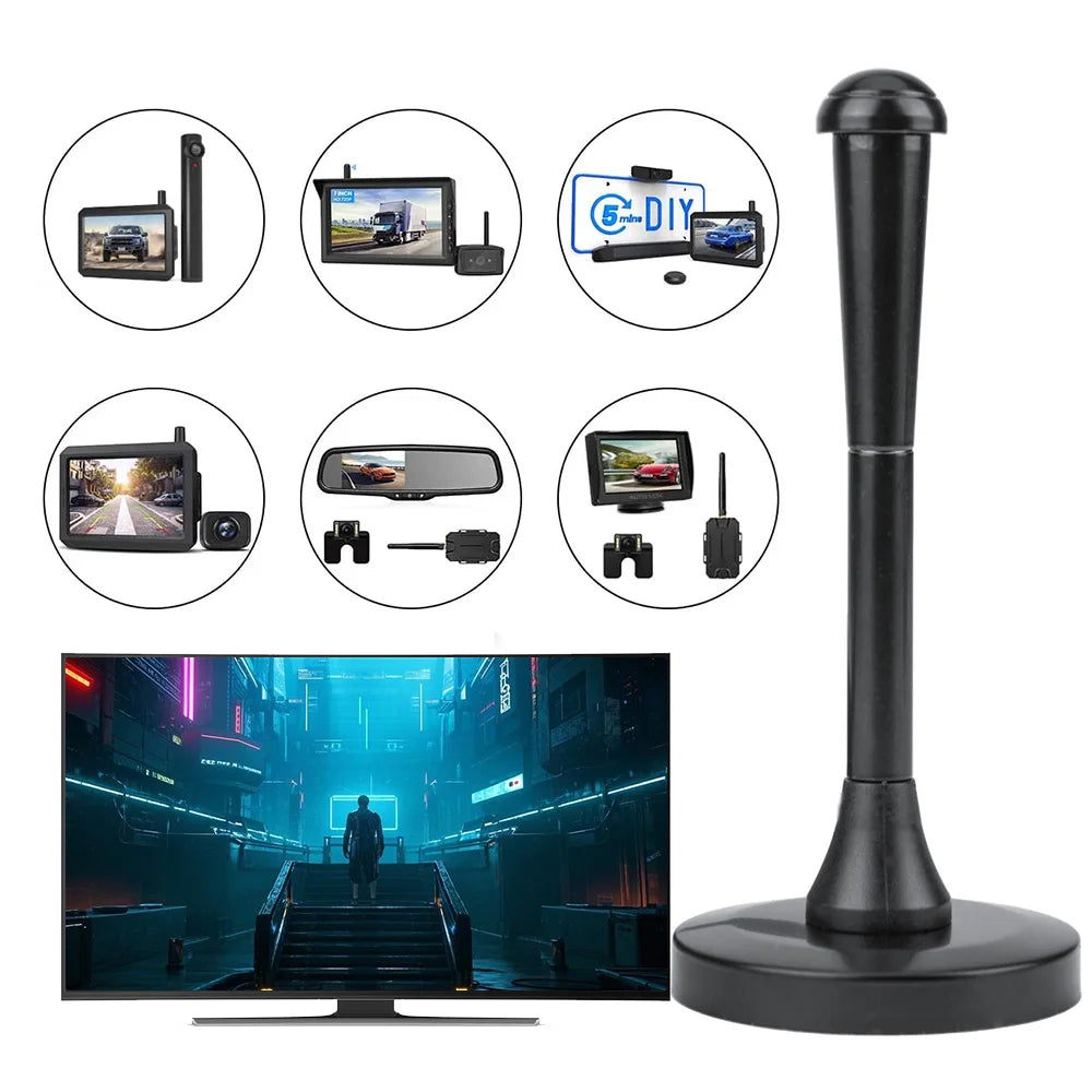 Indoor TV Aerial, for TV Tuner/Portable TVs/Set Top Box At Home in Car While Camping