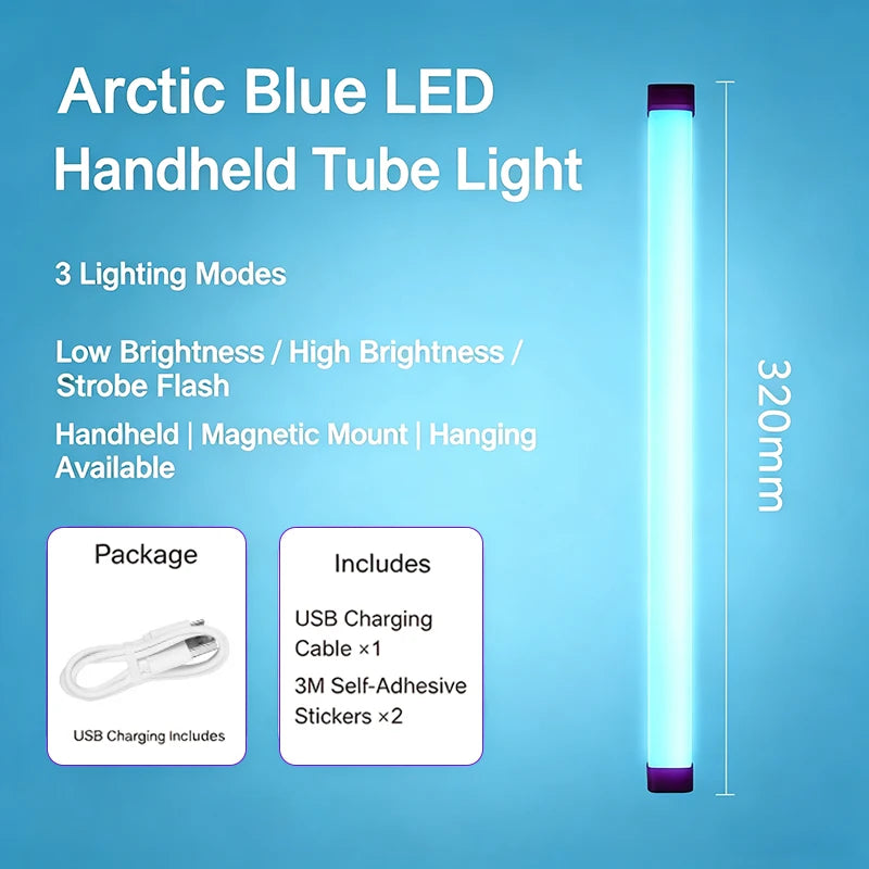 Цветни LED нощни лампи, RGB светлина за атмосфера и запълващо осветление, с акумулаторна батерия, за спалня, фотография и декорация на стая, запълващо осветление, нов модел