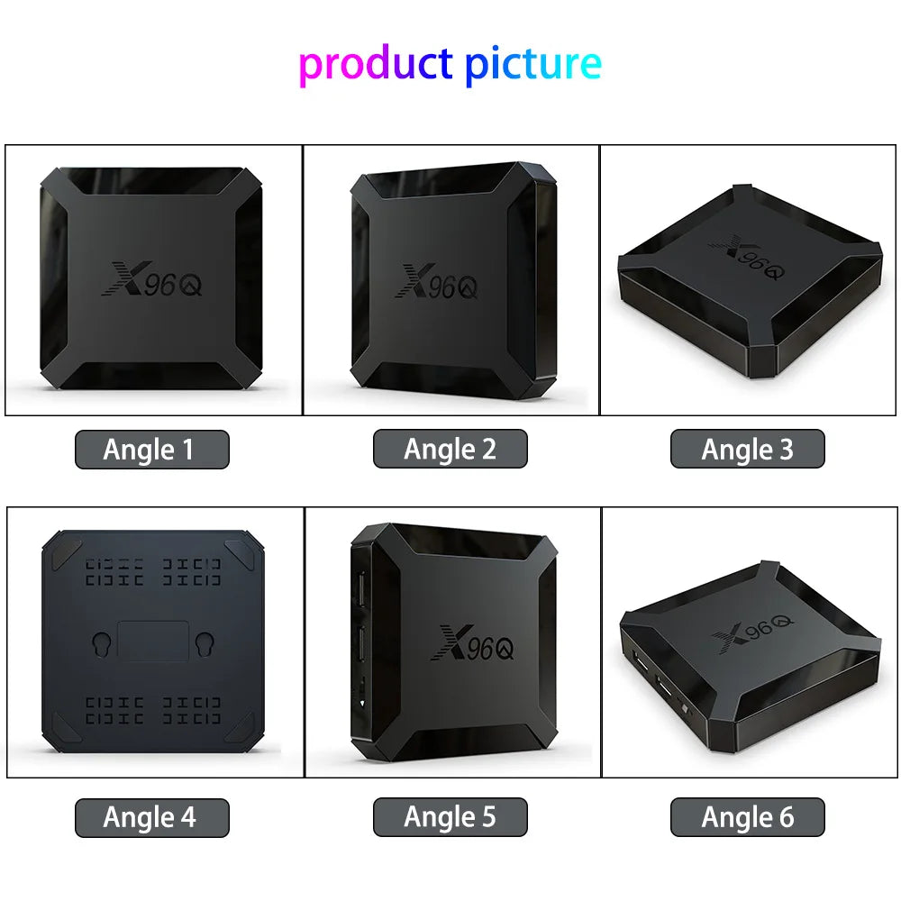 TV Box X96Q Smart Android 10 TV Box 2GB 16GB Allwinner H313 Quad Core 4K Home Theater Fast Set Top Box Media Player