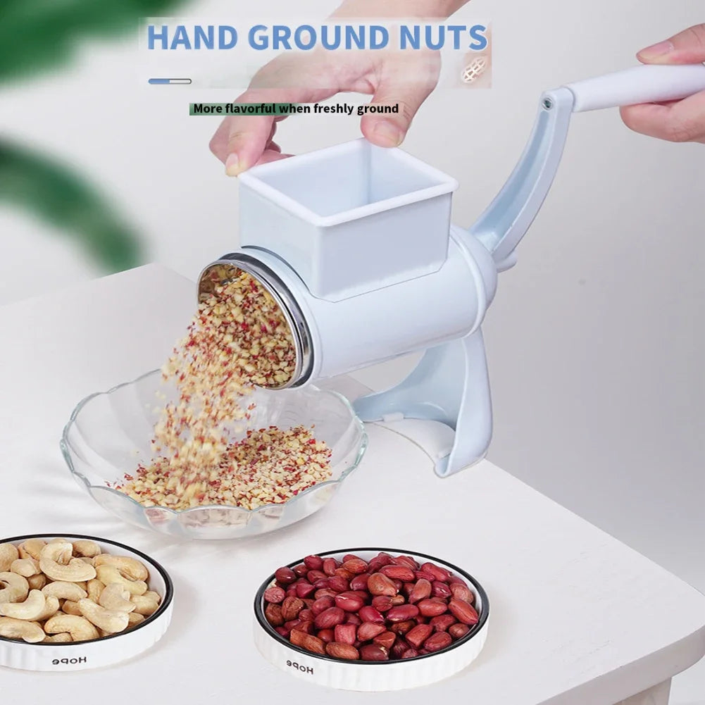 Manual Hand-Crank Nut Grinder