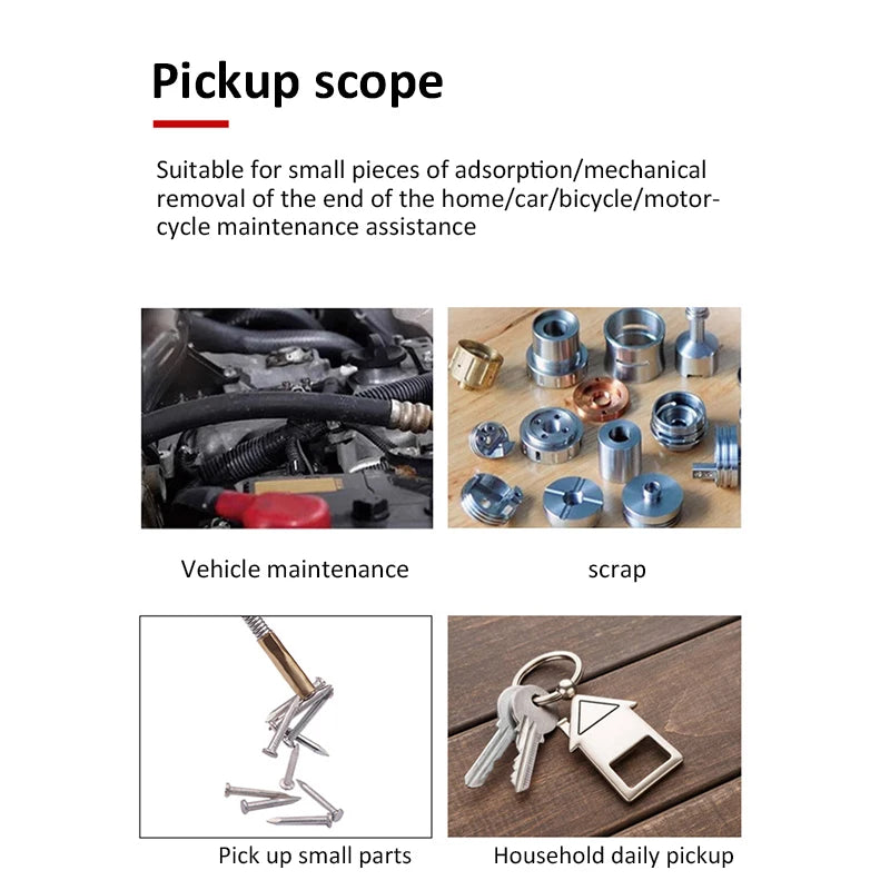 Flexible Magnetic Pickup Tool, Two Head Options