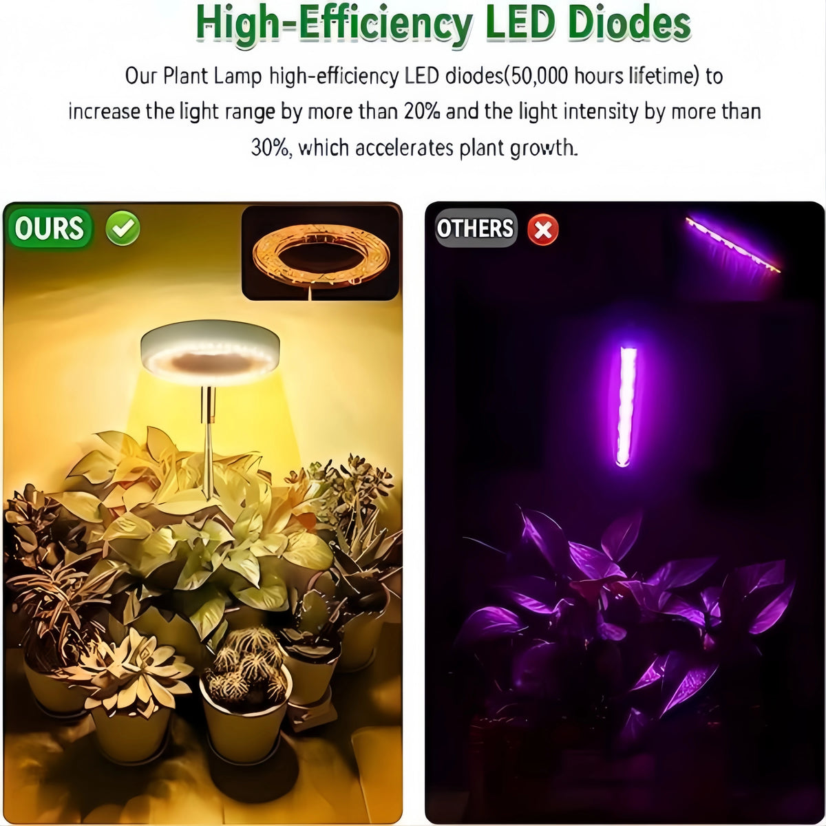 Plant Grow Light Full Spectrum for Indoor Plants