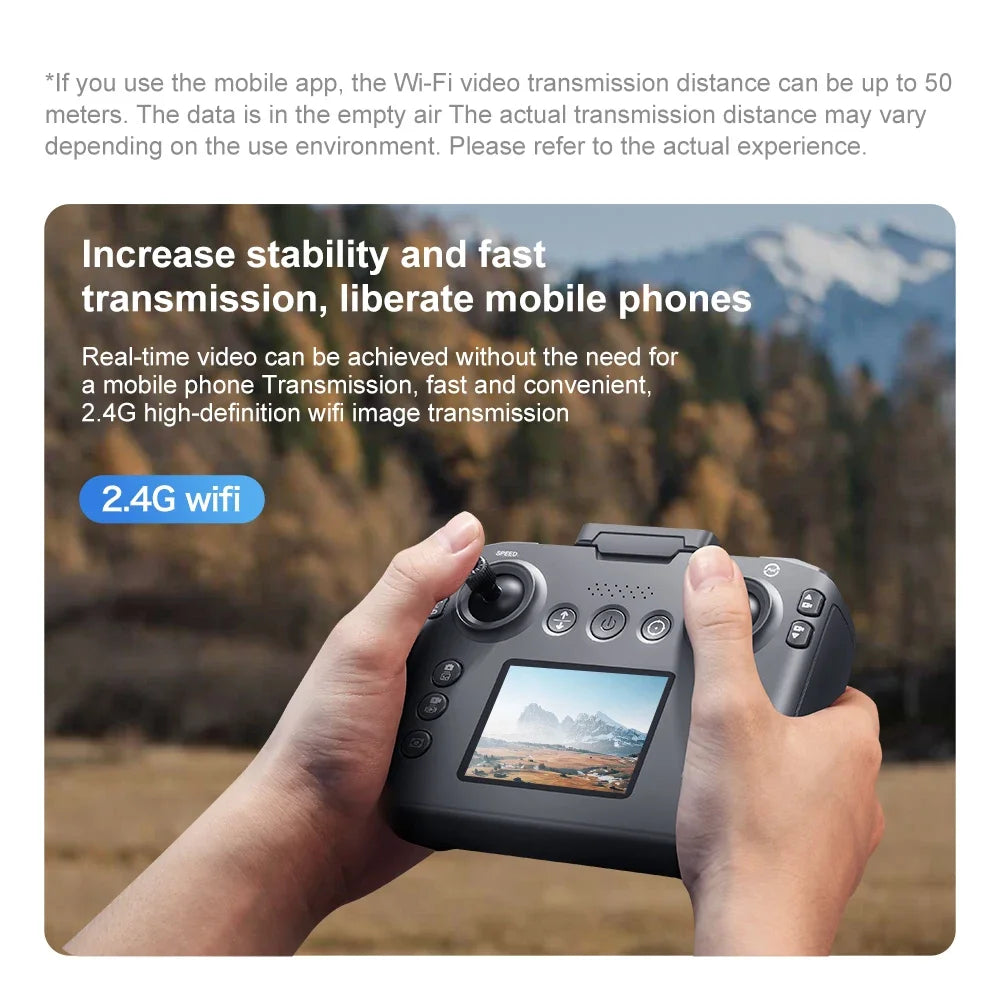 Lenovo V666 4K WiFi Drone with Obstacle Avoidance & Brushless Motor