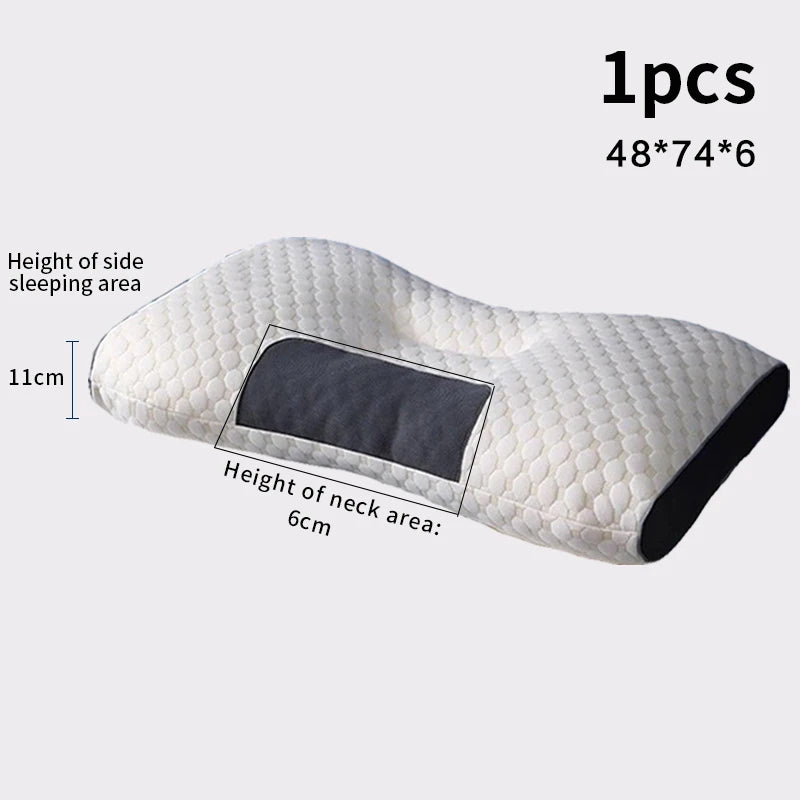 Neck Pillow Help Sleep And Protect The Neck Cervical Orthopedic Household Soybean Fiber SPA Massage Pillow For Sleeping New 