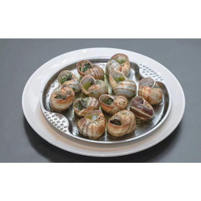 Nehrđajući čelični tanjur za školjke ili escargot posuda za posluživanje