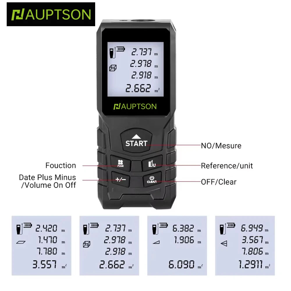 HAUPTSON 70/100M Laser Rangefinder Distance Meter Rangefinder Laser Tape Range Finder Building 