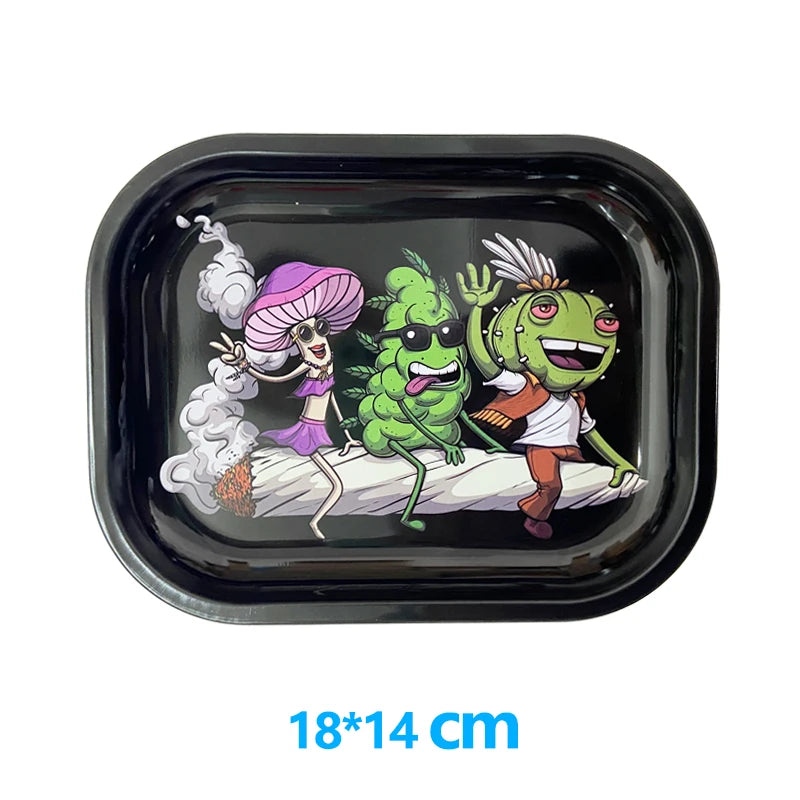 Printed Metal Storage Tray, 18 x 14cm