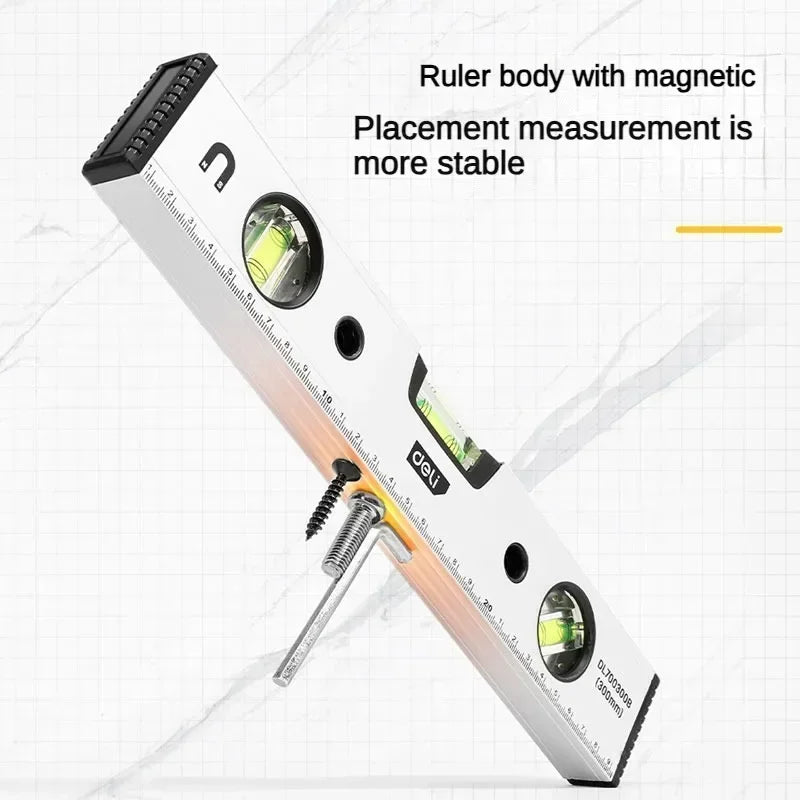 Magnetic Three-Vial Spirit Level