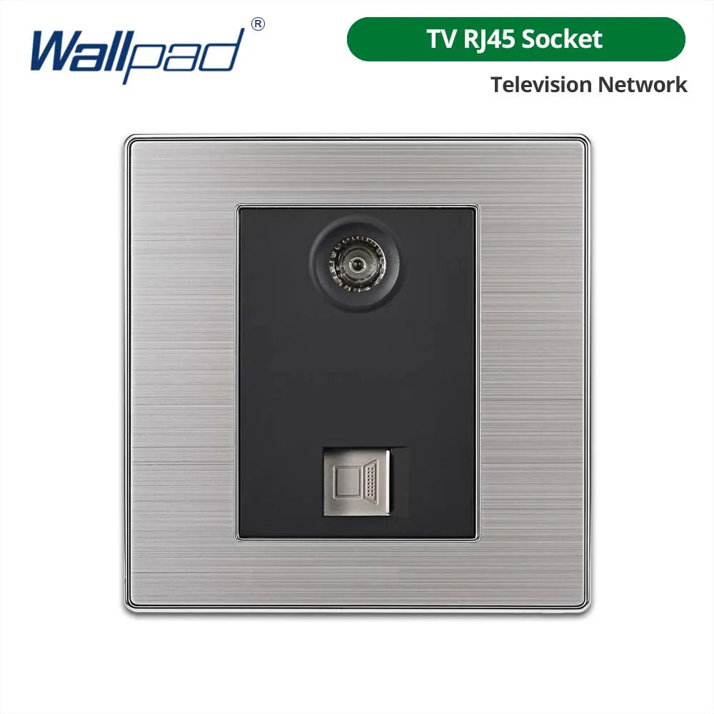 Opções de interruptores e tomadas Wallpad de 86 x 86 mm