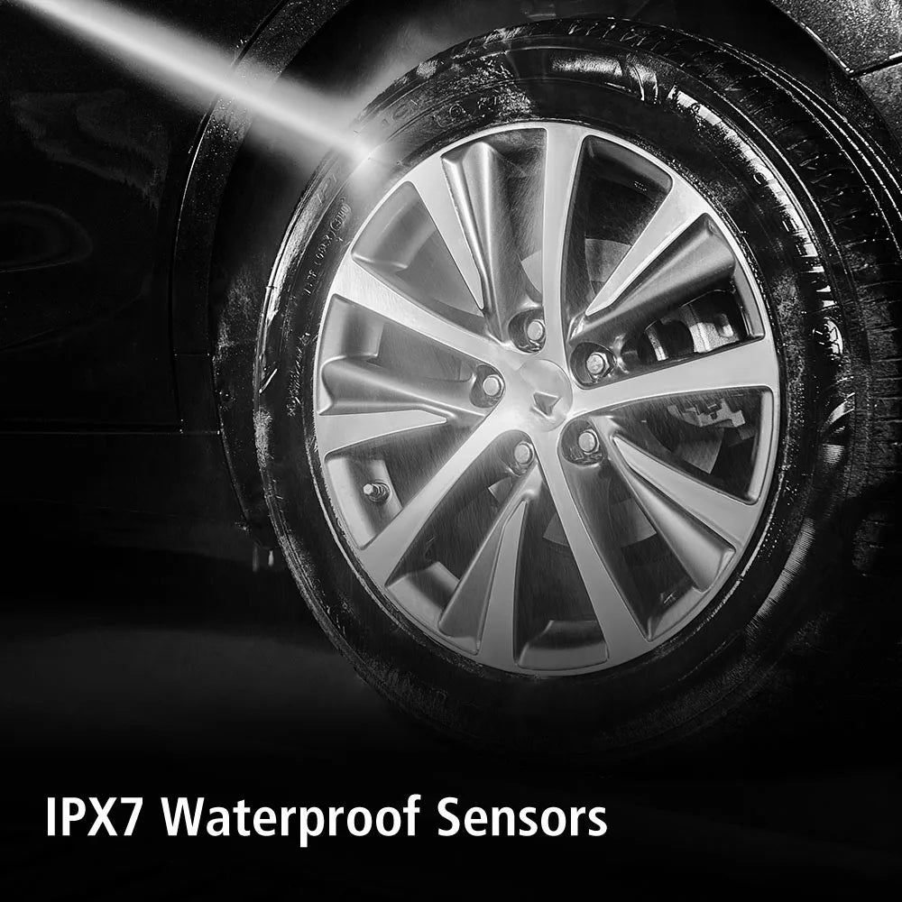 Solar TPMS Tire Pressure Monitoring System with External Sensors