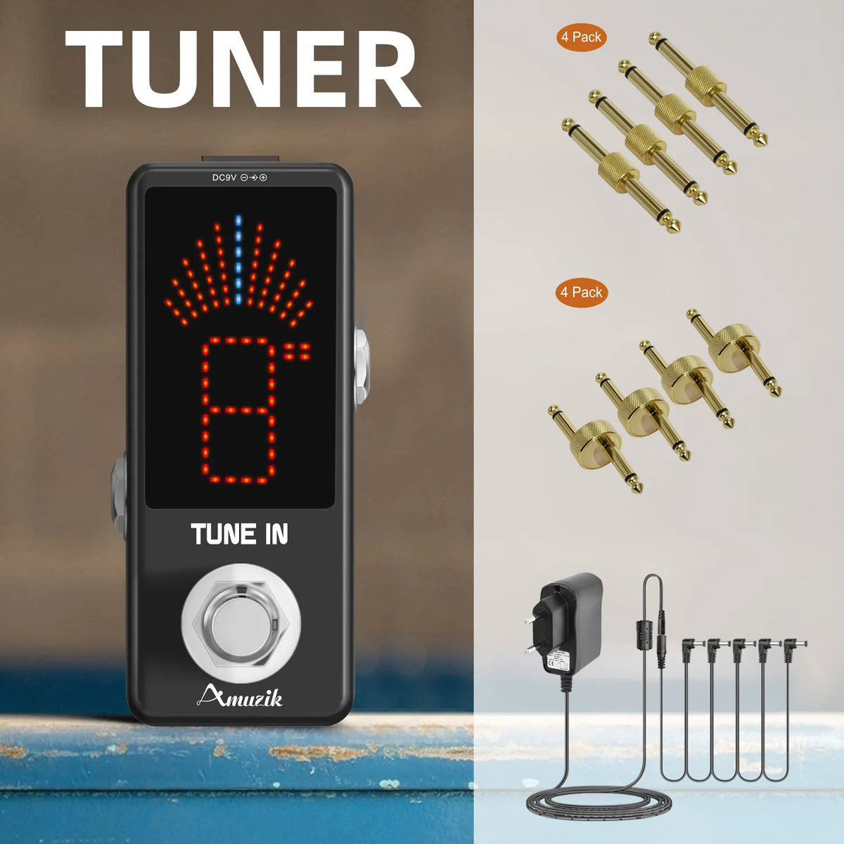 Chromatic Tuner Pedal and Power-Accessory Options