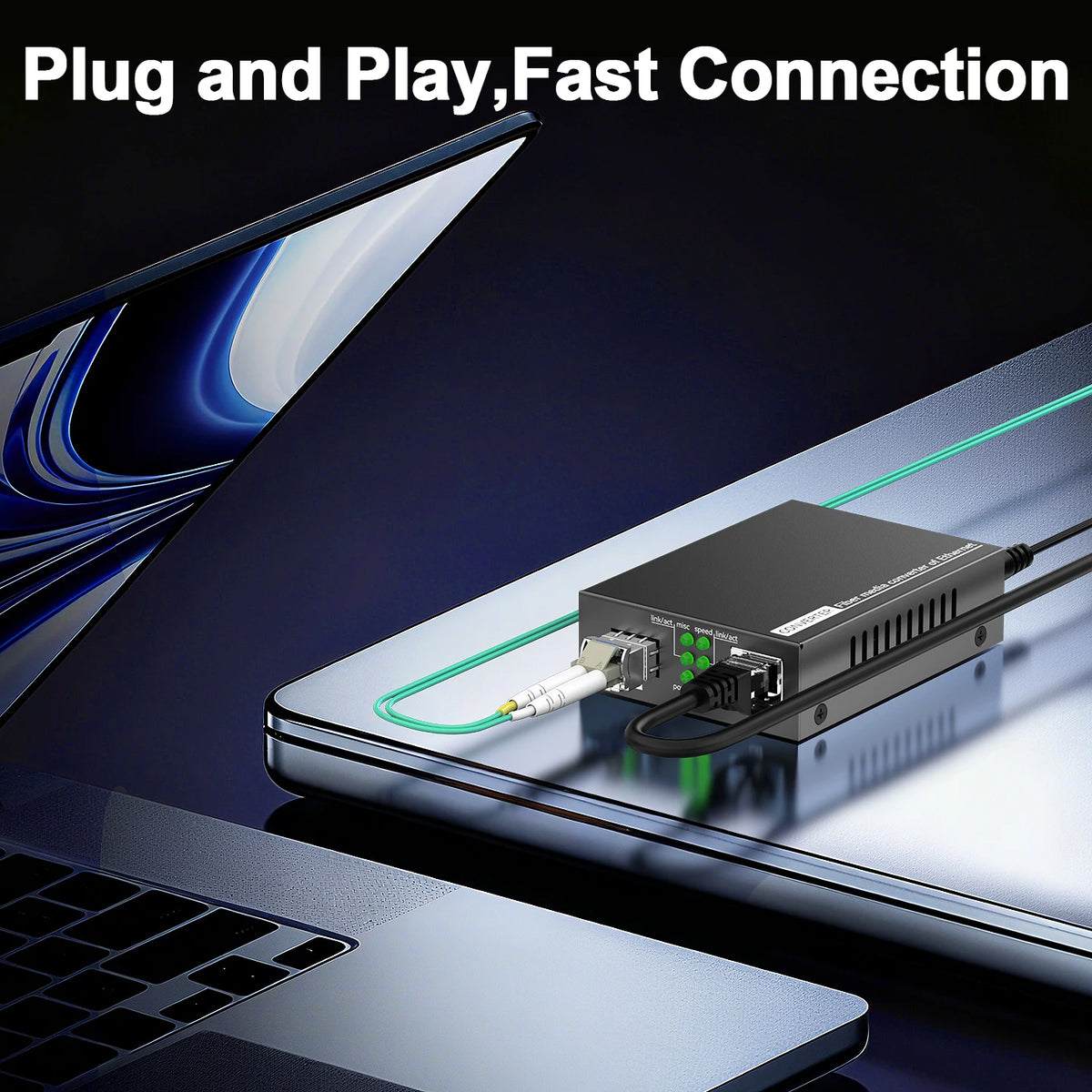 10G SFP+ na RJ45 Ethernet medijski pretvarač