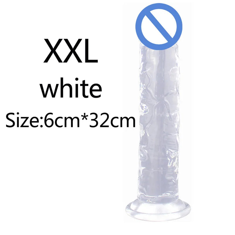 Non-Electric TPE Adult Toy with Suction Base – Size Options