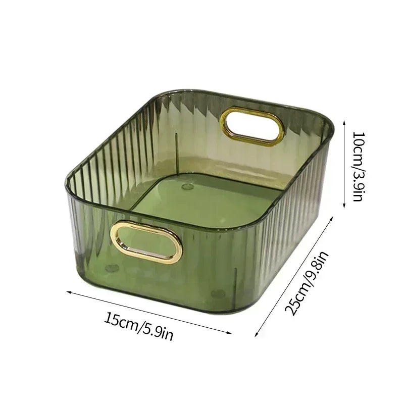 Stackable Rectangular Makeup and Bathroom Storage Organiser