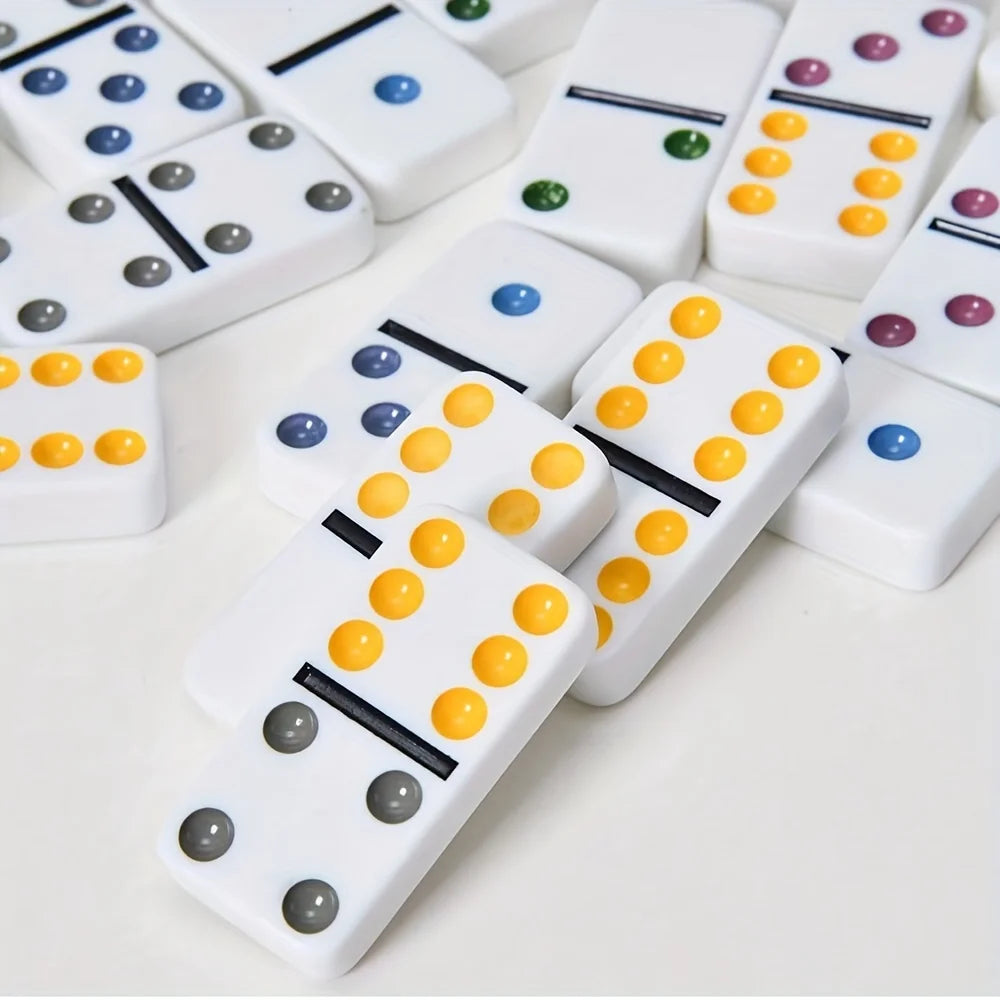 28-Piece Acrylic Domino Set with Storage Bag