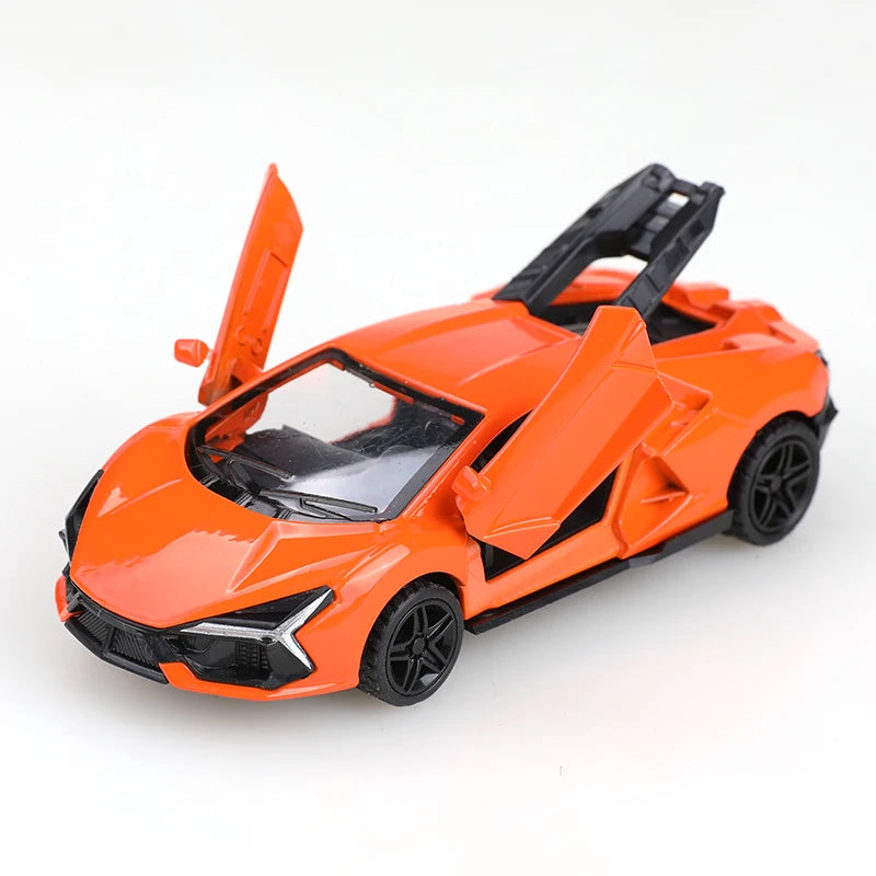 Metal Pull-Back Sports Car Model with Opening Doors