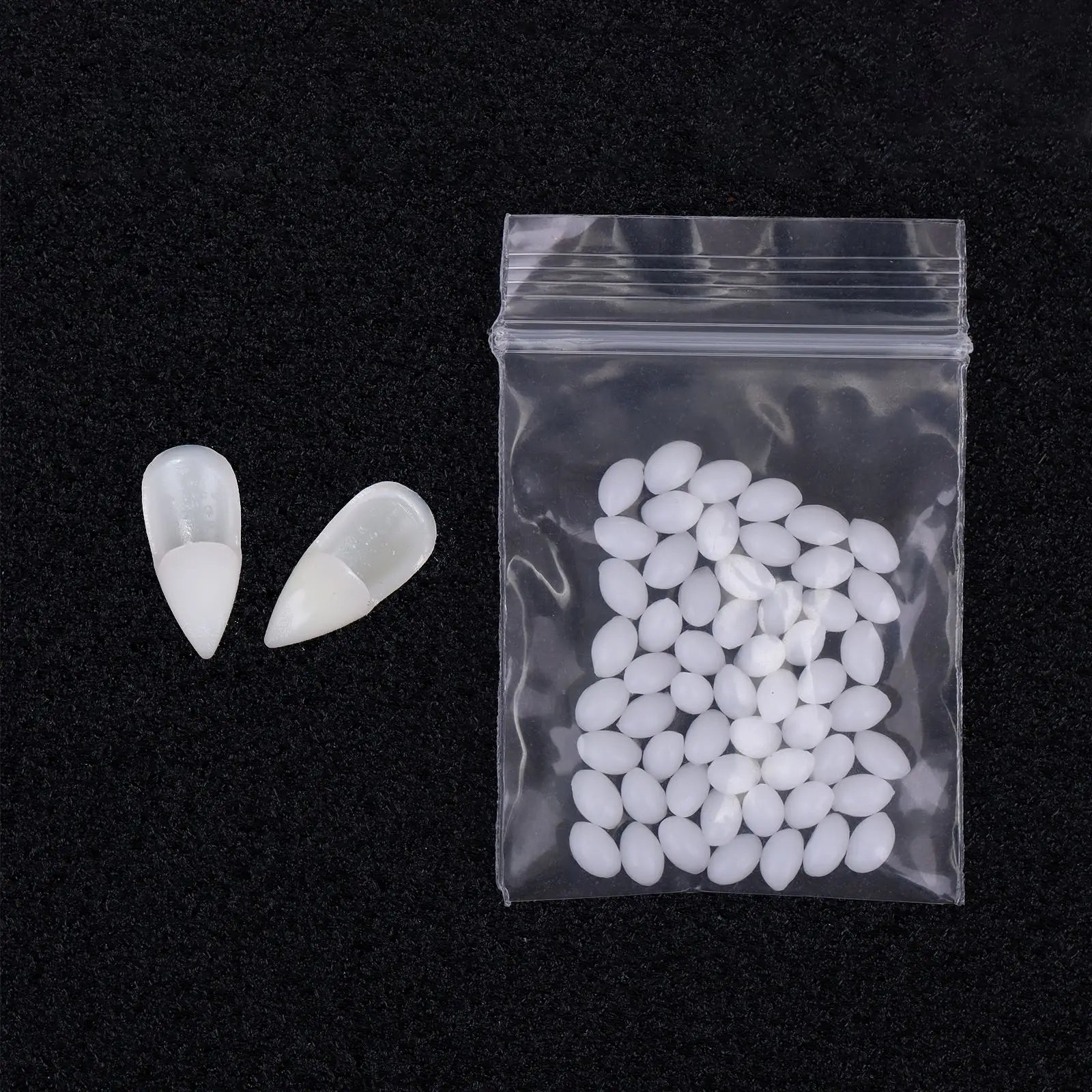 Halloween Decoration Vampire Teeth Fangs Dentures Props Halloween Cosplay Props False Fangs With Solid Glue Halloween Props 