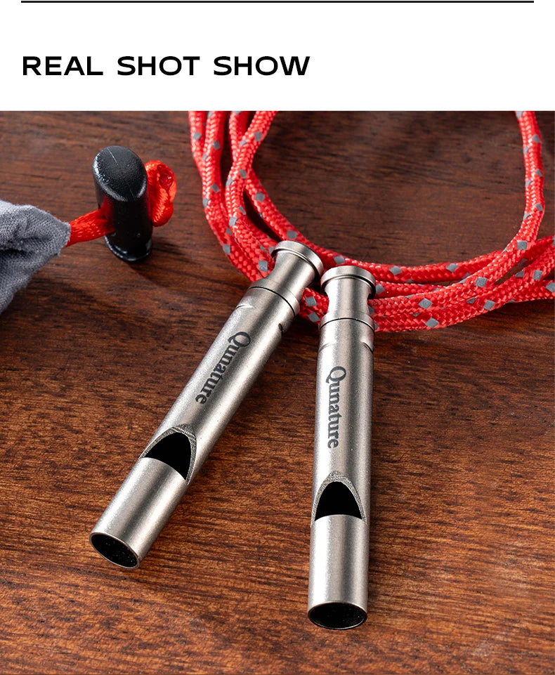 Notfall Aluminium Sicherheits-Pfeife für Wandern, Camping & Outdoor