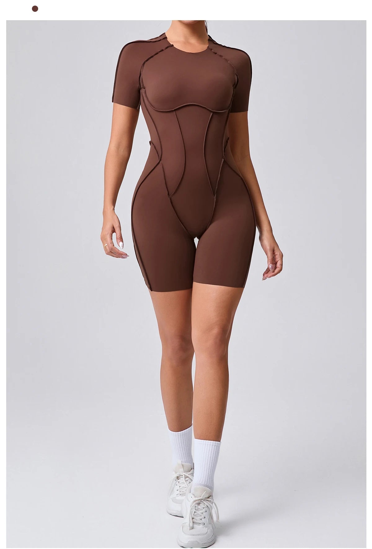 Short Jumpsuit Gym Clothes For Women Sportswear Fitness Overalls Backless Scrunch Booty Yoga Suit Sports Set Outfit 