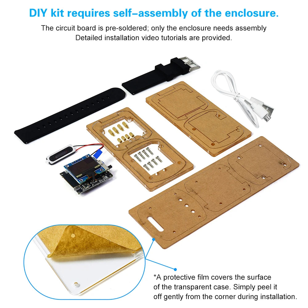 ESP32-S3 Voice Watch DIY Kit - OLED Display