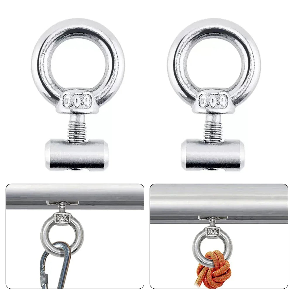 2/4/8Pcs Awning Rail Stoppers Stops Motorhome Campervan Caravan Silver Stainless Steel M4 X 12mm X 6mm Diameter Camper RV Parts