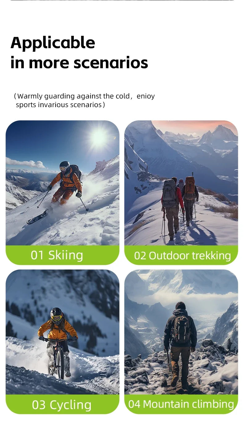 Termalna skijaška maska za lice, ovratnik za zimske sportove i aktivnosti na otvorenom