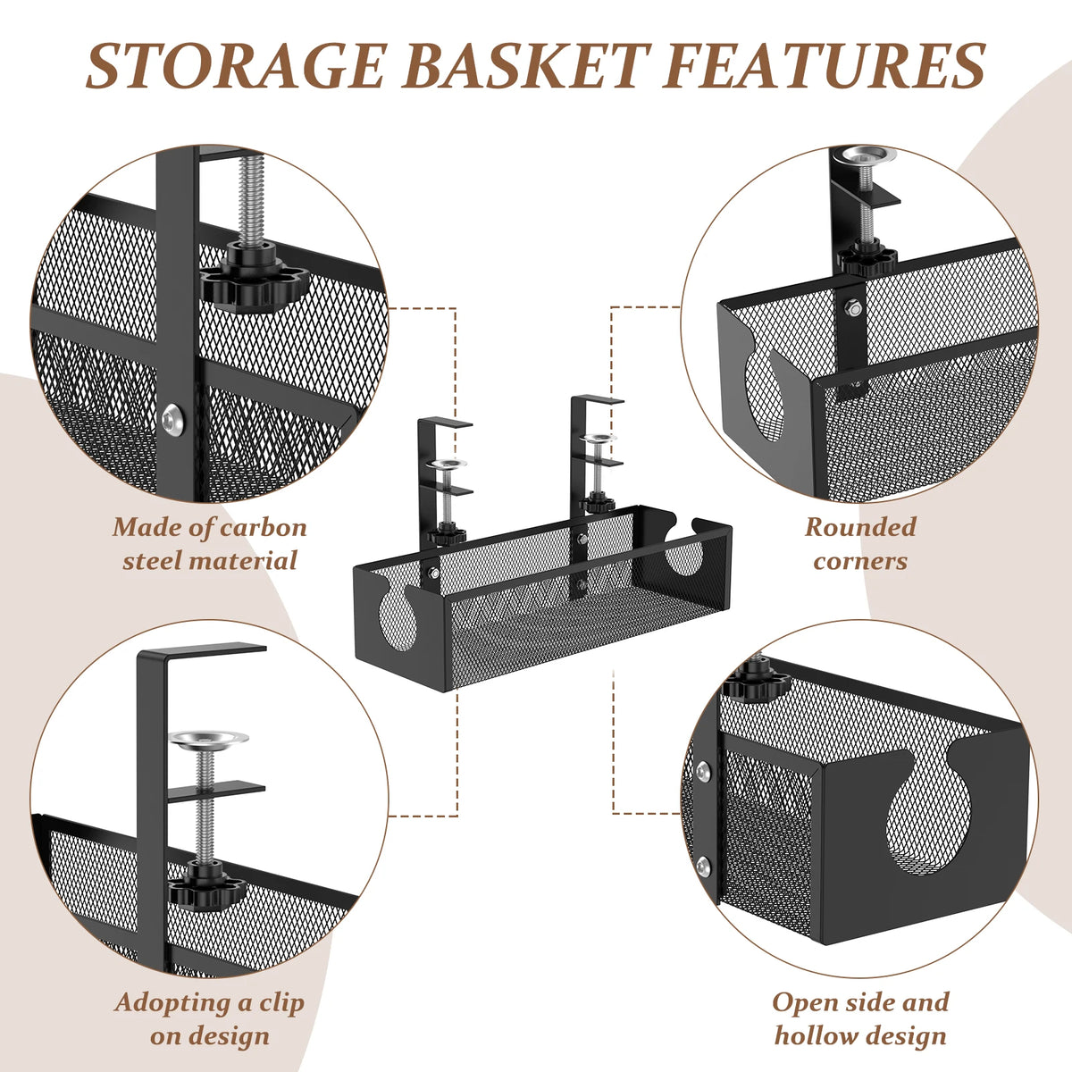 Clamp-On Carbon-Steel Cable Tray