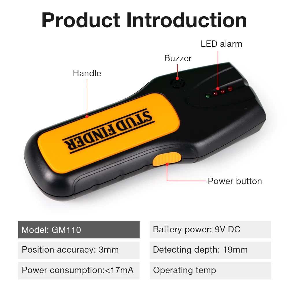 Handheld Wall Metal and Live-Wire Scanner
