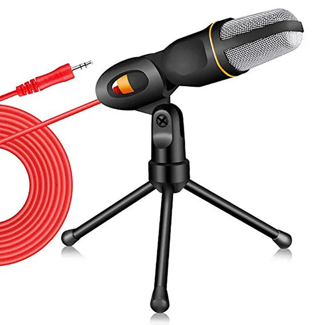 Omnidirectional Condenser Microphone, 3.5 mm Plug, Tripod