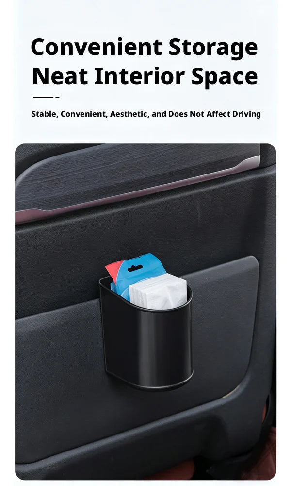 SEAMETAL Universal Car Door Cup Holder Box Extra Large Opening Multi-Functional Back Clip Storage Bucket Waterproof & Leakproof