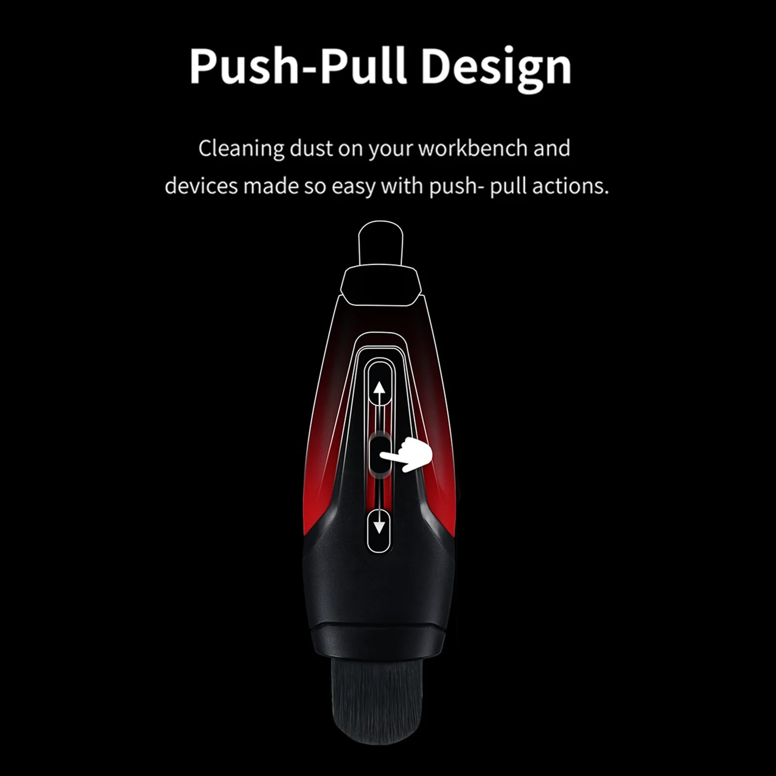Dual Head Retractable Cleaning Brush for Models and Precision Tools