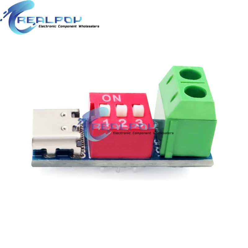 USB-C PD Trigger Module, Selectable 5–20 V