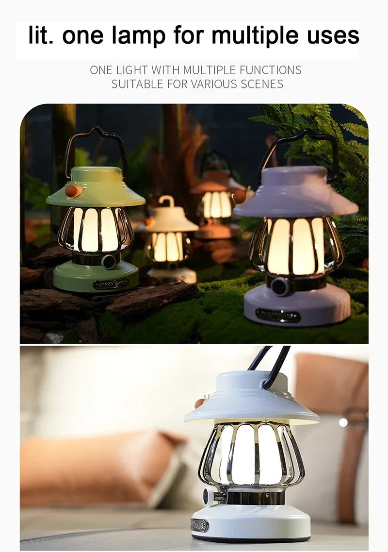 Punjiva kamp-lampa s temperaturnom bojom svjetla