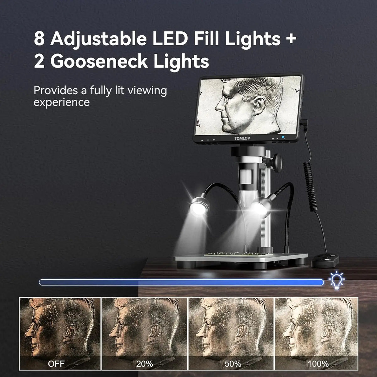 DM9 Digital Microscope with 7-Inch Display