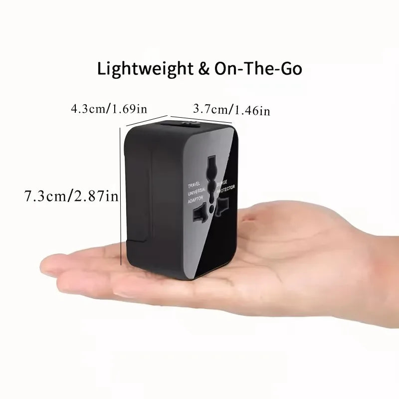 Universal Travel Adapter with Dual USB
