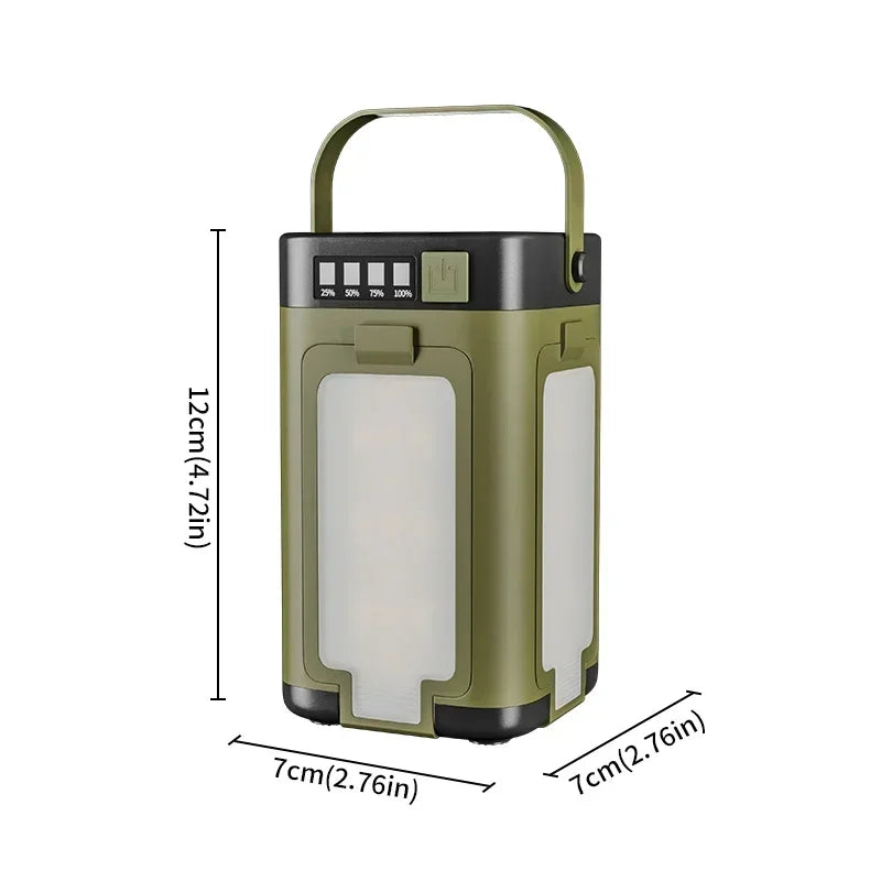 Solar and USB Rechargeable Folding Camping Light