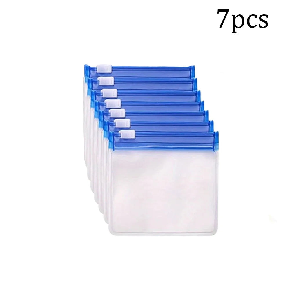 Opätovne použiteľné vrecká na tabletky na zips - sada 7 ks