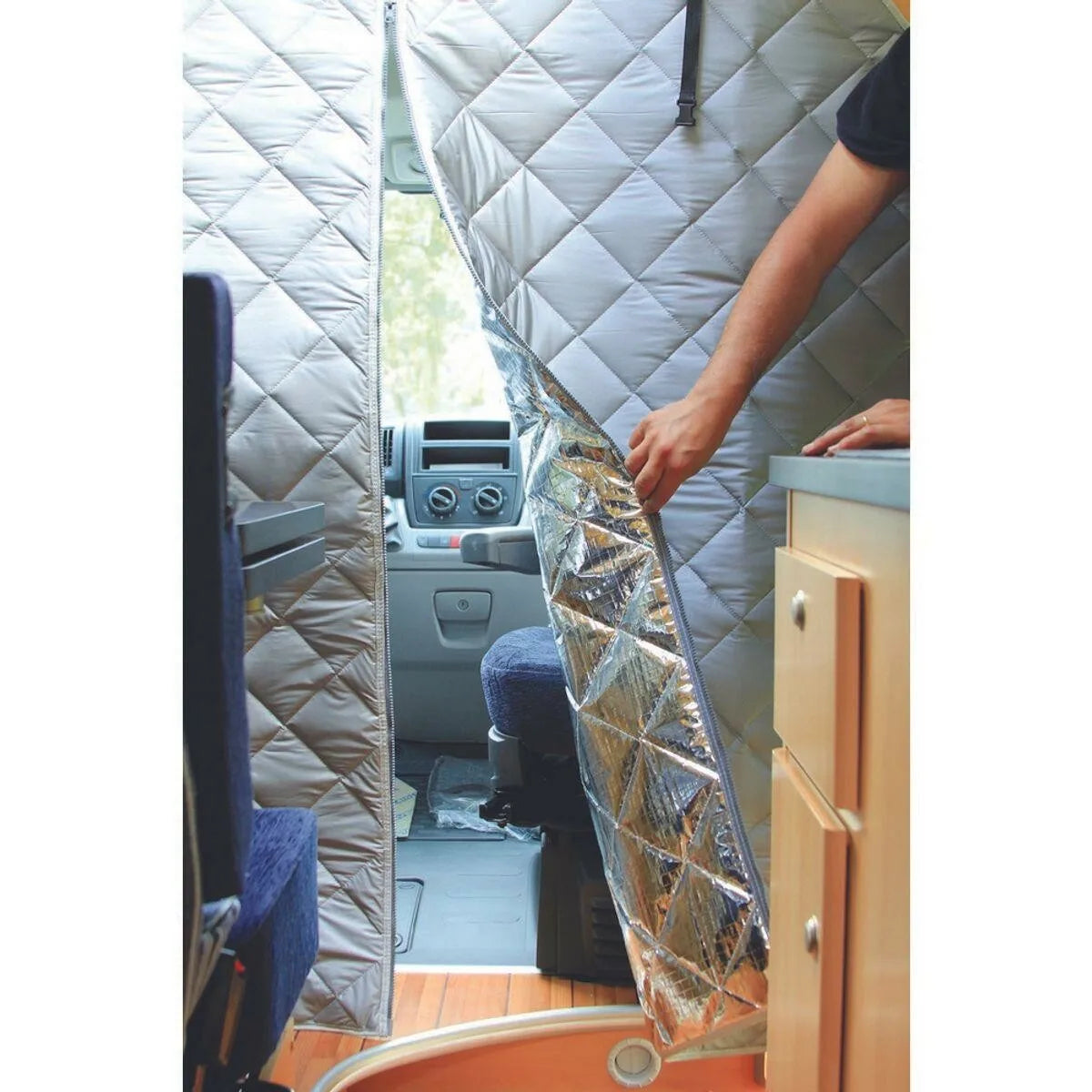 Thermal Cabin Divider Curtain for Fiat Ducato Boxer Relay 2006+