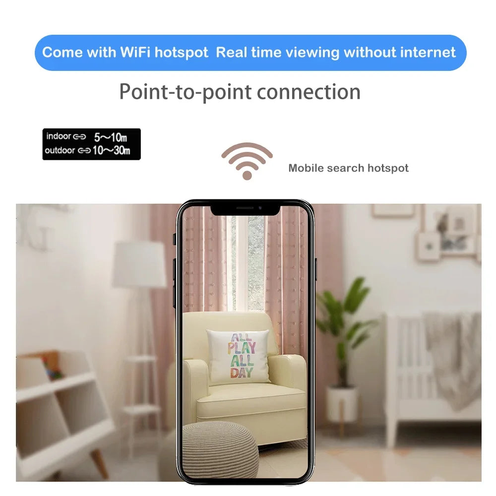 Mini WiFi biztonsági kamera 1080P távoli megfigyeléssel és hosszú akkumulátor-üzemidővel