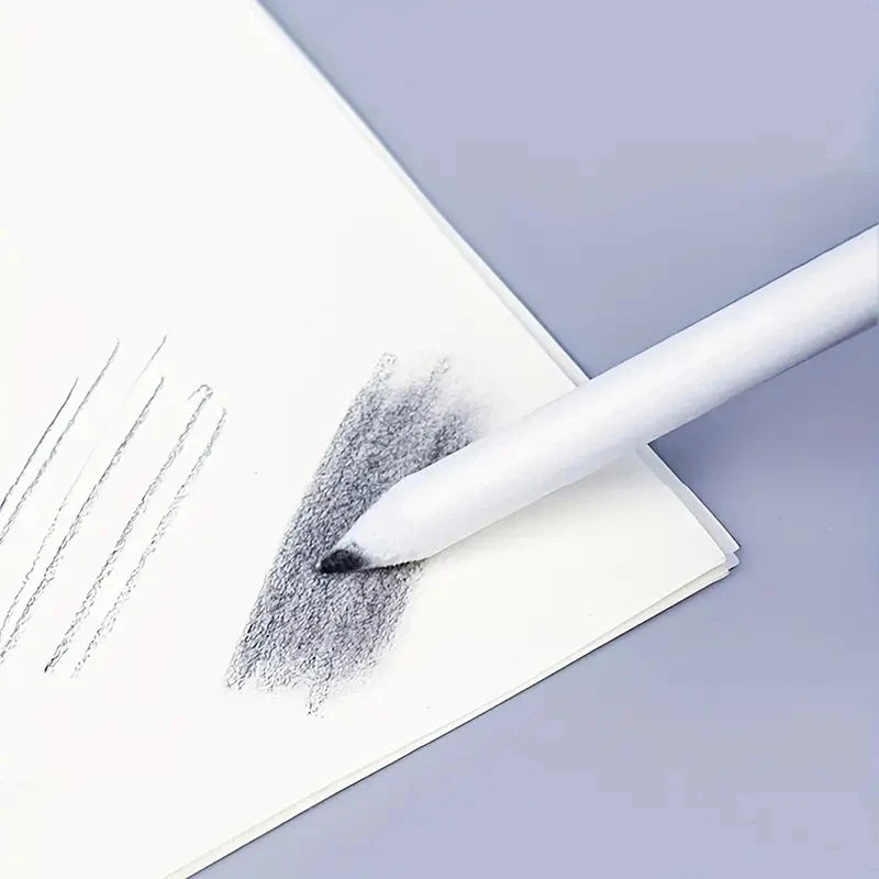 Kunstbedarf Zeichenwerkzeug Stumpf Reisepapier Skizze Doppelkopf Verwisch-Stab Mischstab Weißer Zeichenstift Skizzenstift