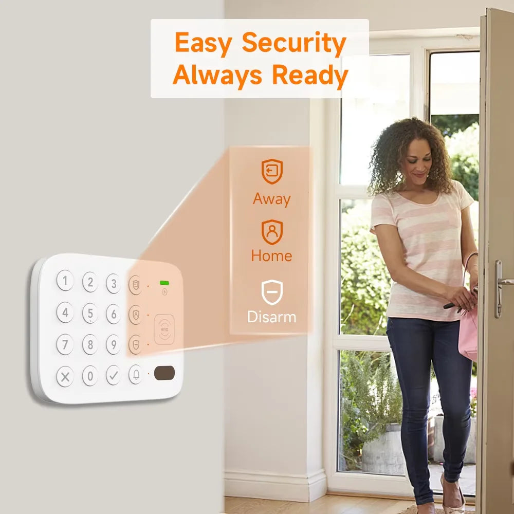 Teclado Táctil Inalámbrico LoRa Inteligente Staniot, 500 m de alcance de transmisión, Etiqueta RFID compatible con Secpanel 7 Pro, Panel de Control de Alarmas, Accesorios de Seguridad para el hogar