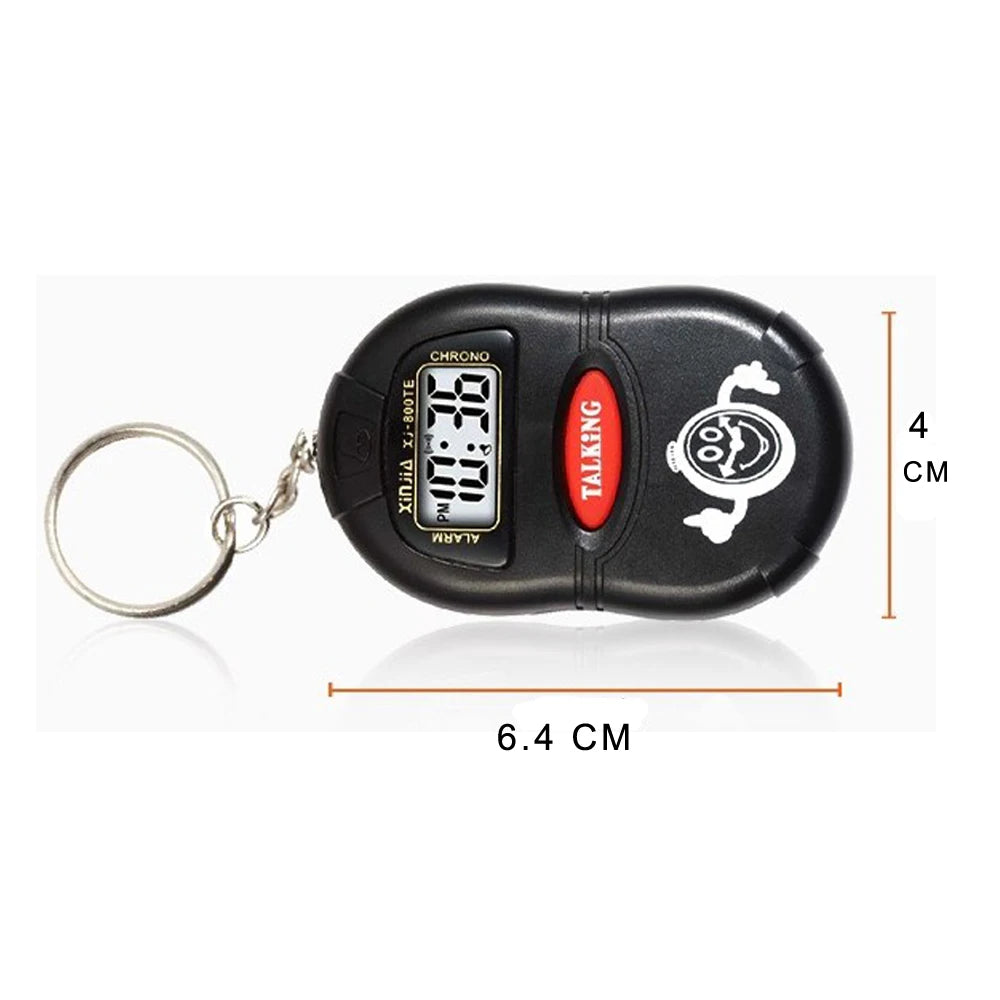 Talking Keyring Alarm Clock - Language Options