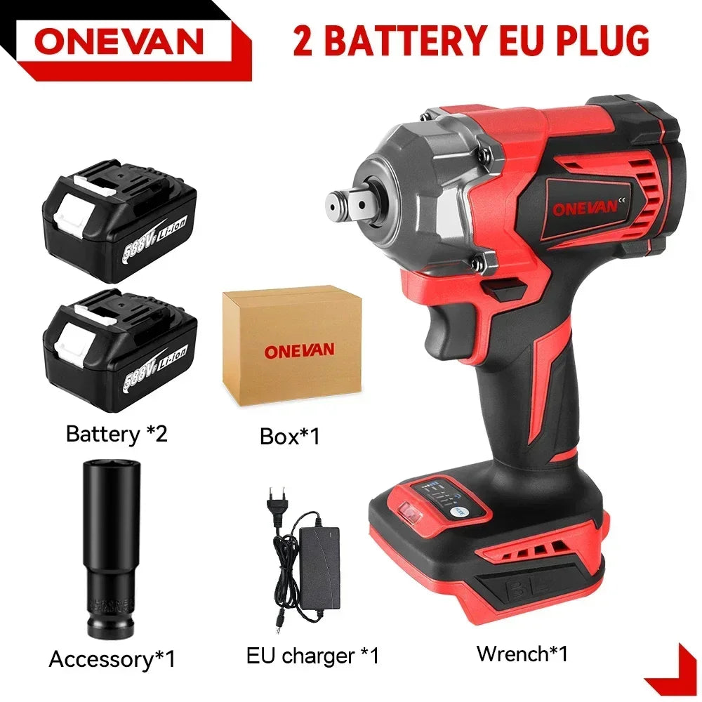 1200N·M Brushless Electric Impact Wrench DTW500 with 4‑Gear Control