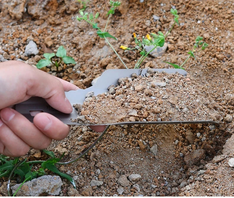 Titanium Hand Shovel Mini Ultralight Portable Trowel