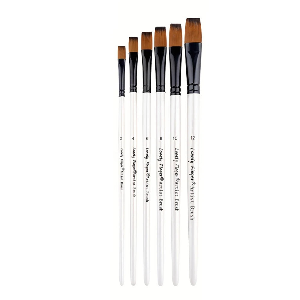 6-Piece Artist Paint Brushes Set
