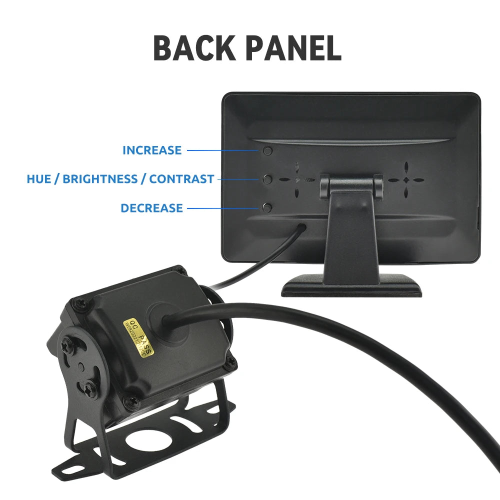 4.3" HD Car Backup Camera System with Monitor & Parking Guidelines