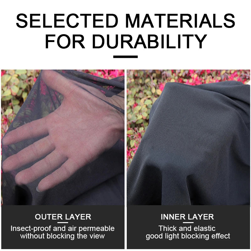 SEMETAL Car Window Shade Side Window Sun Shade Breathable Mesh With Zipper Car Window Screen Covers Universal Fit for Mos Cars