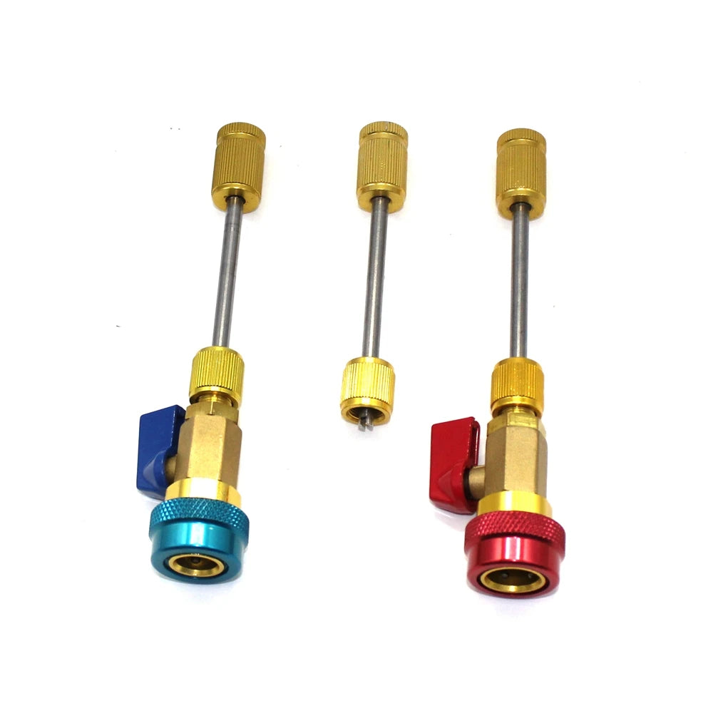 Remocor/Extractores de núcleo de válvula R134a R12, instalador, herramienta de reparación de válvula de aire acondicionado del coche, removedor rápido, presión alta/baja