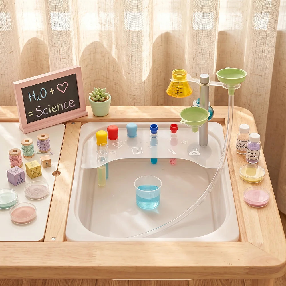 Science-Themed Pouring and Experiment Tray Set